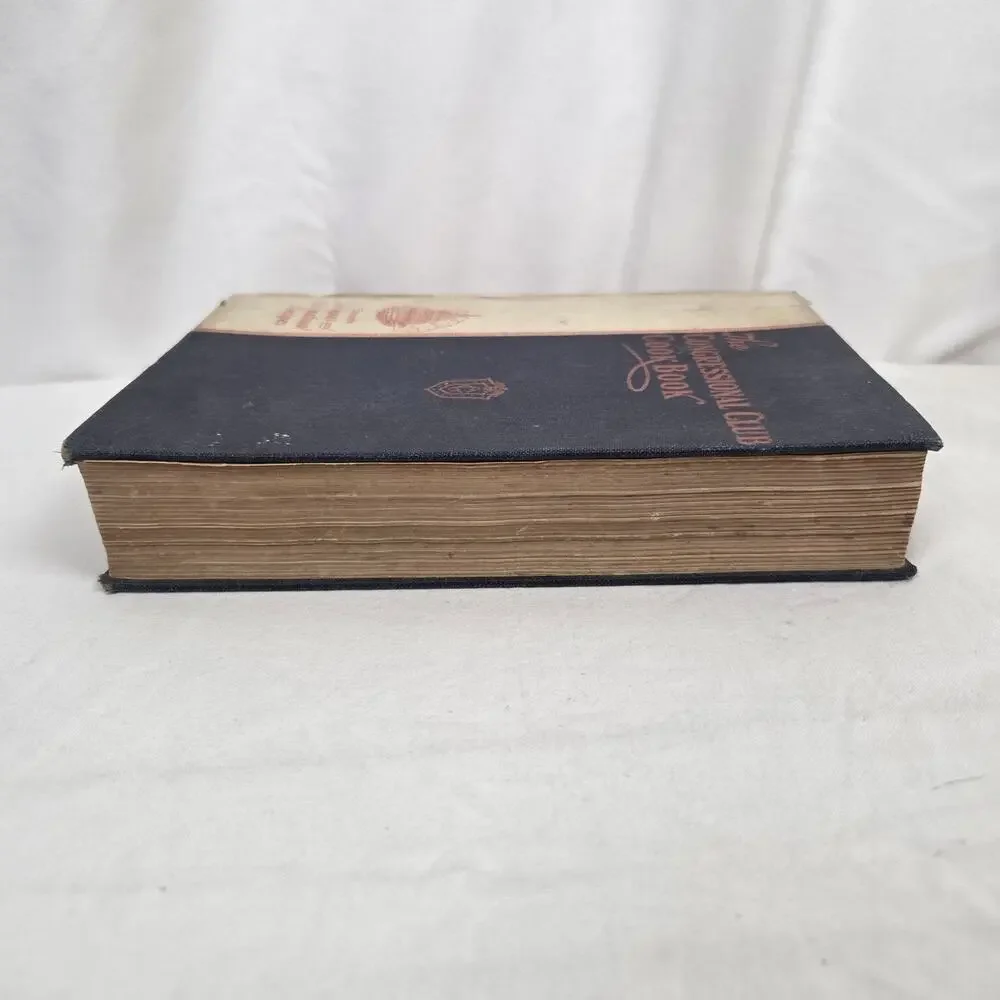 The Congressional Club Cookbook Popular 1st Edition 1927 Washington DC Cook Book